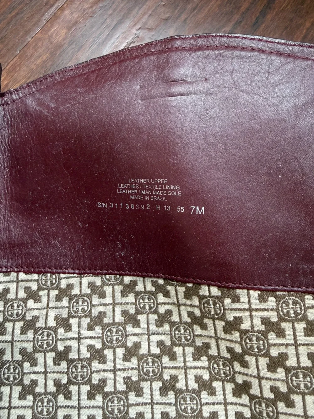 Tory Burch Bristol Riding Boots - Burgundy Sz 7